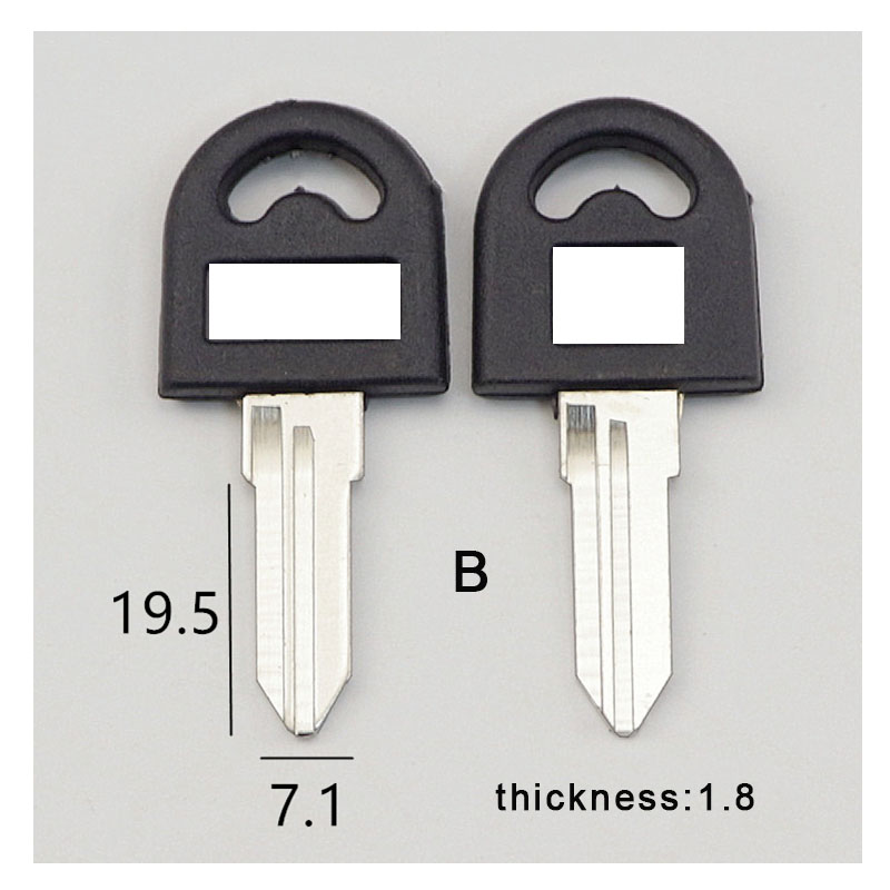 Blanke nøkkelemner egnet for kontorpult, nøkkelemner til postkasseskuff, datapult, arkivskap, nøkkelemner: Militærgrønn