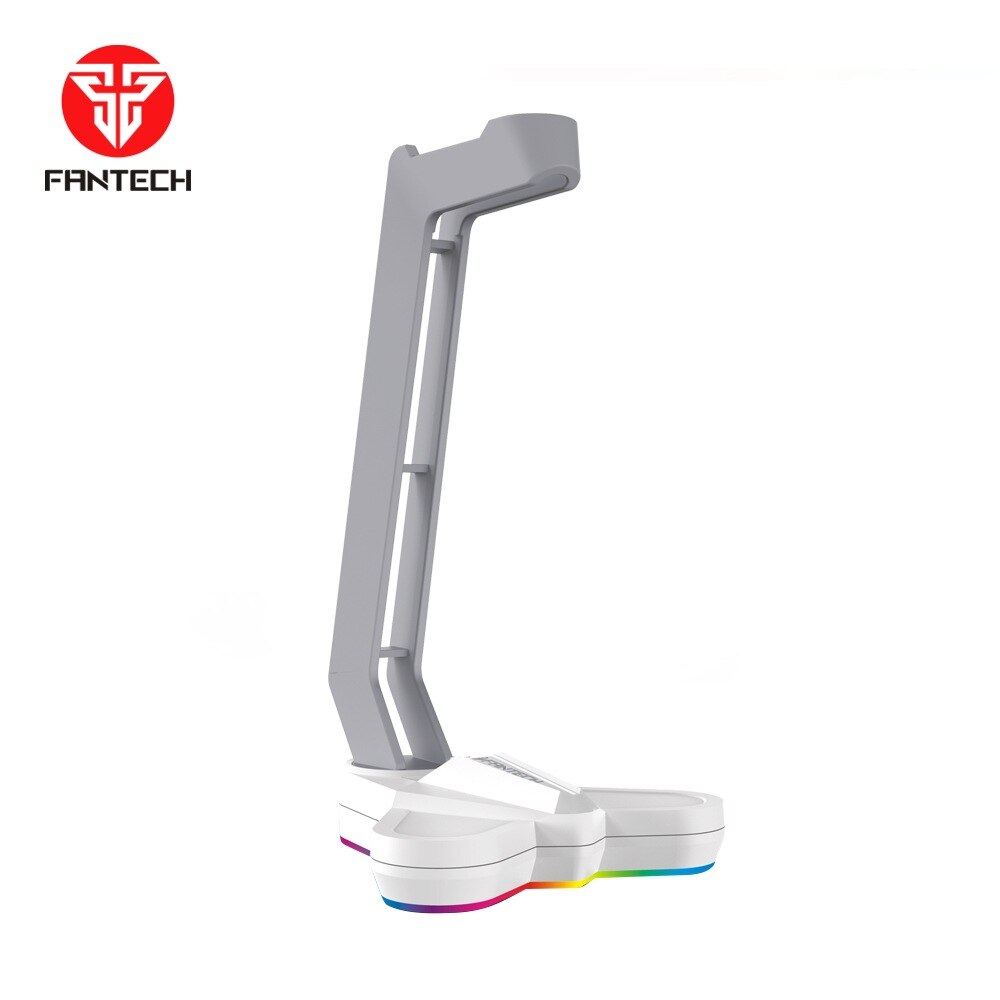 Fantech rgb hörlursställ gaming multifunktions headsetfäste universal hörlurshållare för spelare hörlurar display hylla: Vit