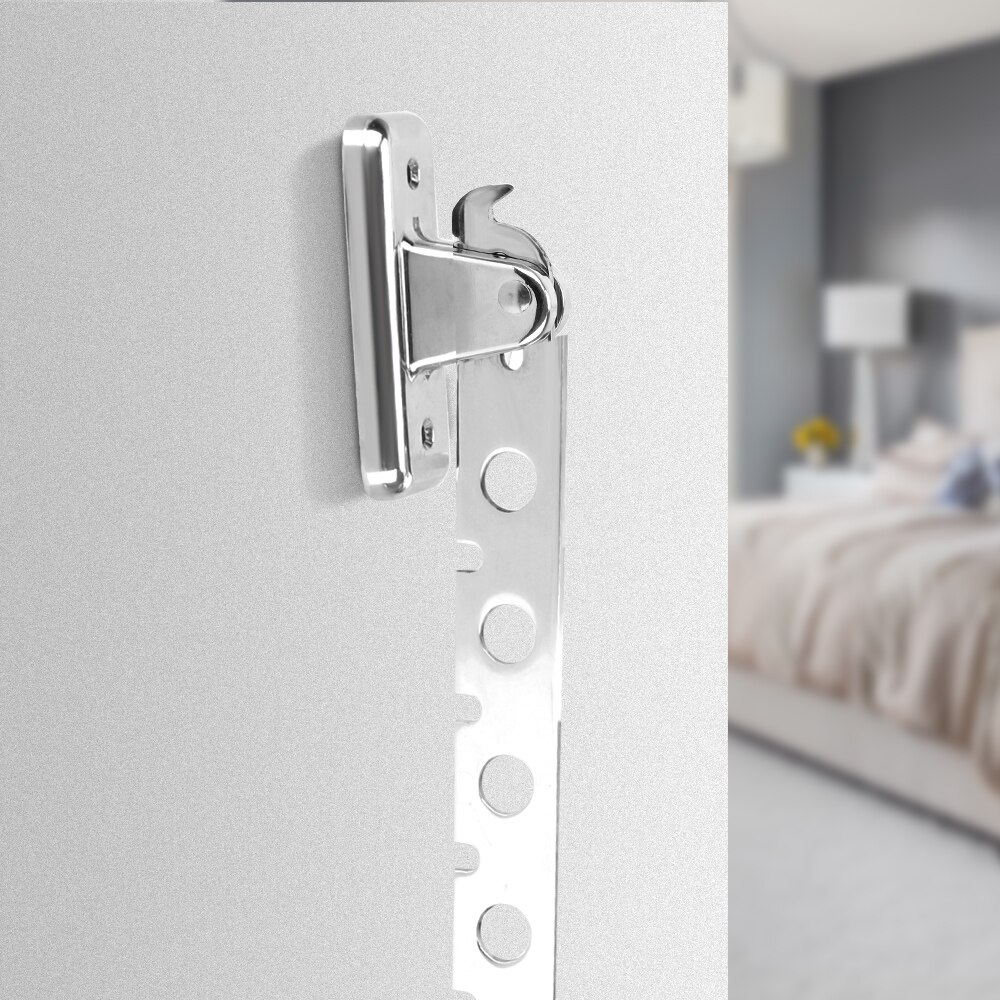 Indoor Space Saving Wall Mounted Clothes Drying Rack Stainless Steel 6 Holes Home Organizer Clothes Folding Hangers