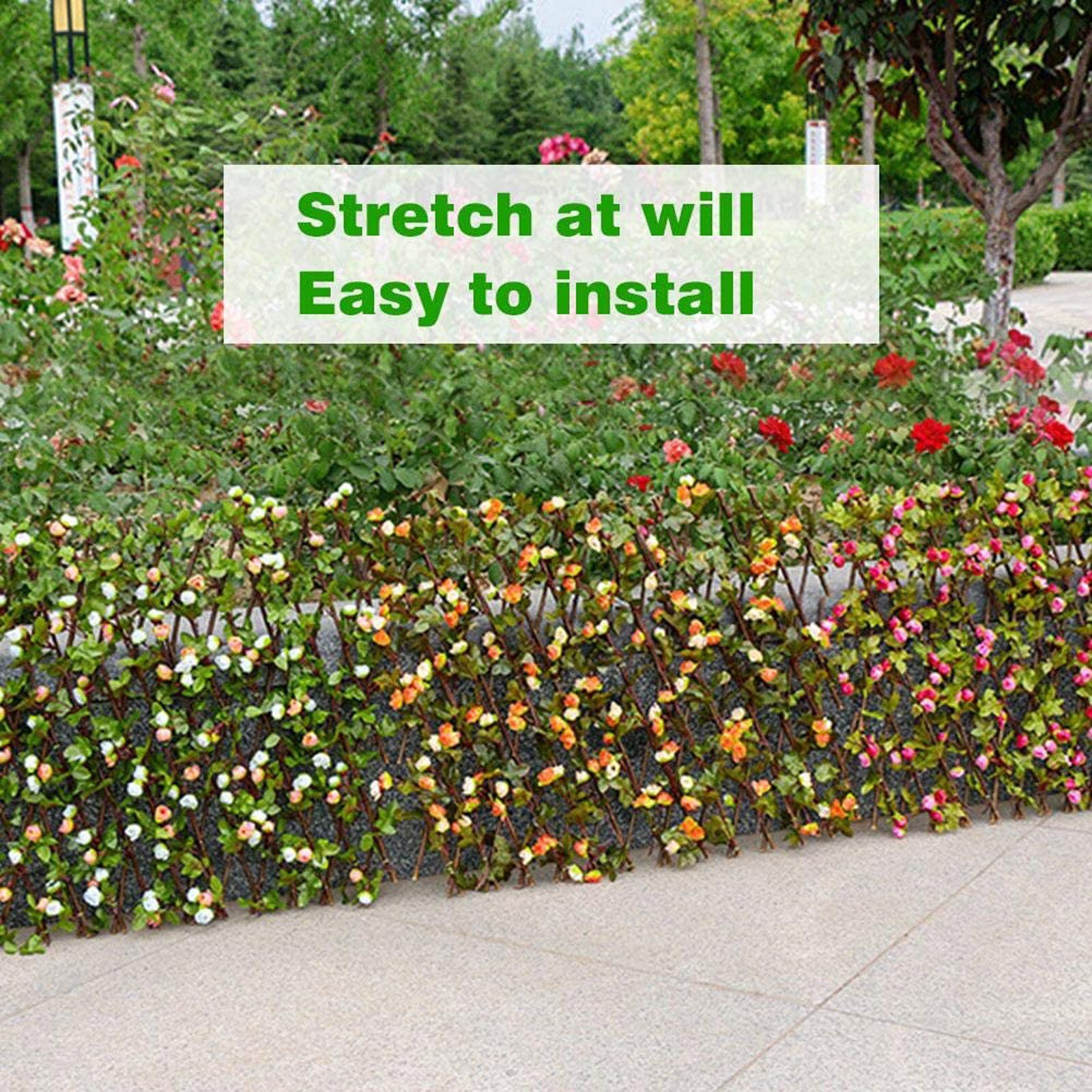 Uitbreiden Hek Intrekbare Hek Screen Met Plant Uitbreidbaar Hek Privacy Jardin Tuin Decoratie Outdoor Bordure De Jardin
