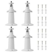 Adjustable Indoor/Outdoor Security Wall Mount for Arlo Pro, Arlo Pro 2, Arlo Ultra, and Other Compatible Models(4Pack,White)