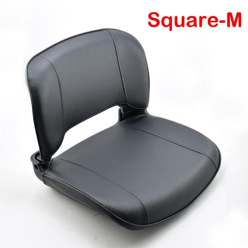 Square PU leather high density foam Comfortable Folding Seat for Outboard Buggy Drift Trike Go Kart Car Saddle M size