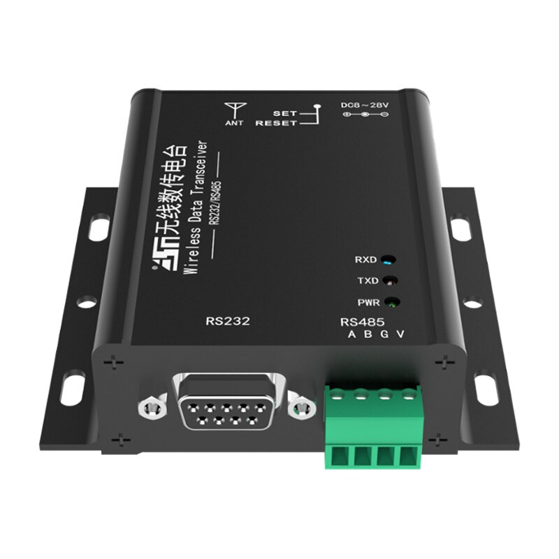 170MHz data rf module SI4463 with RS232 RS485 for wireless application 20dbm Modbus 2.5km communication data transmission unit