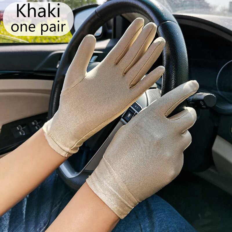 Guantes de encaje calados para protección solar, encaje delicado patrón Jacquard, accesorios de boda: 3