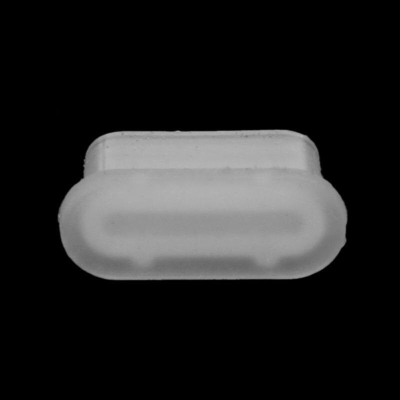 Port USB de charge protecteur de type C en silicone pour téléphone, prise anti-poussière avec couverture, pour Samsung et Huawei, accessoires de Smartphone, 5 pièces: WHITE