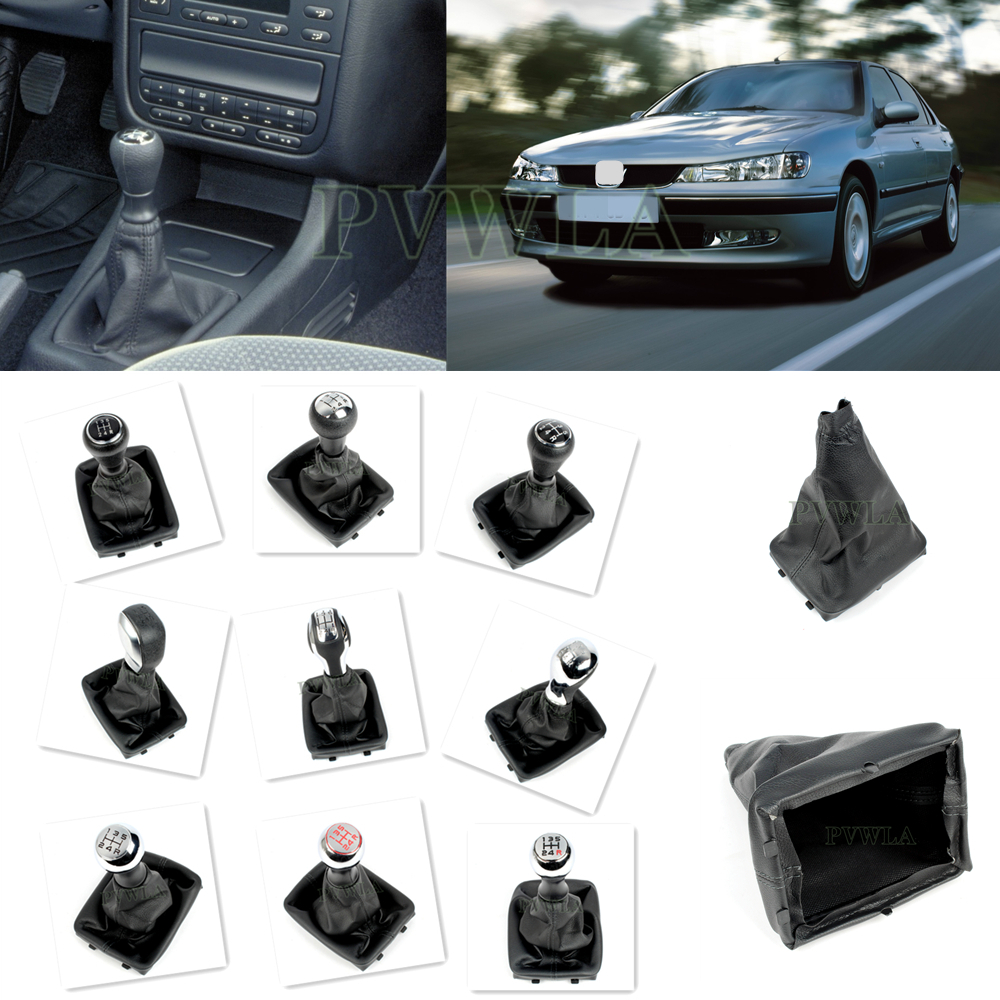 5 geschwindigkeit Schaltknauf Mit Boot Für Peugeot 406 1995 1996 1997 1998 1999 2000 2001 2002 2003 2004