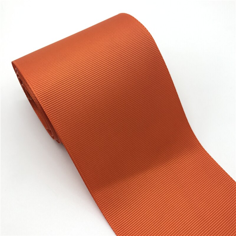 5Yards 3" 75mm Grosgrain Ribbon Bow Hair Party Wedding Christmas Decoration DIY Wrapping: Orange