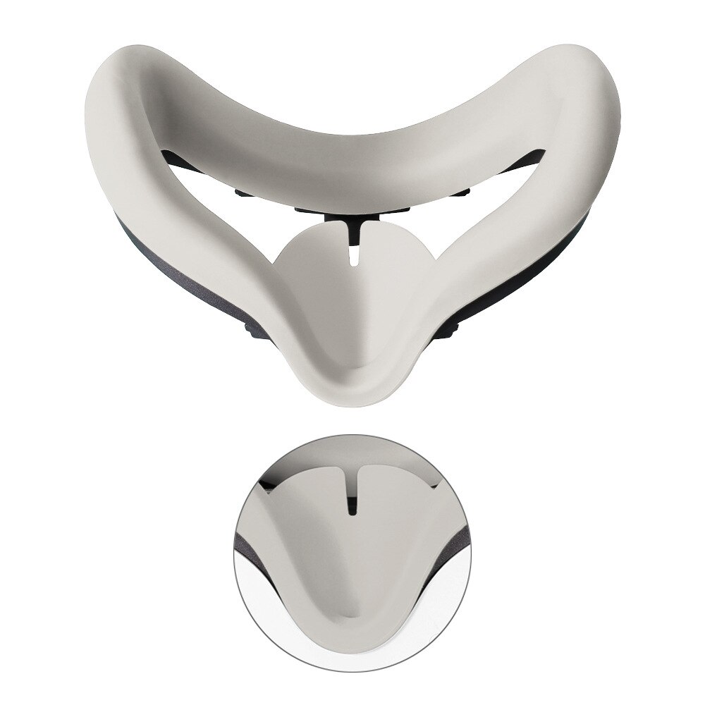 Cubierta protectora de silicona 2 en 1 para Oculus Quest 2, protector facial para máscara de ojos, accesorios de protección para lentes,