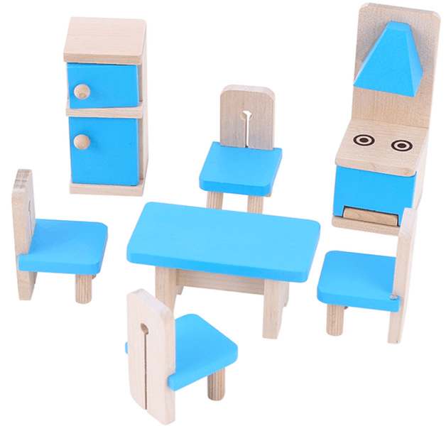 Mini små møbler legehus pædagogisk legetøj gør-det-selv små møbler karakter legehus møbler møbler blandet-: Mellem lille møbelkøkken