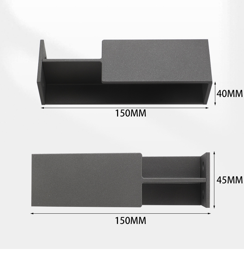 40 / 45mm- fack trädörr osynligt inbäddat handtag skjutdörr dolt svart handtag