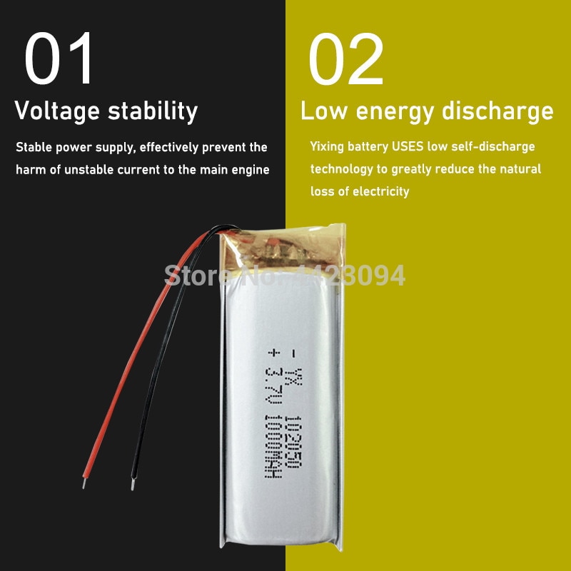 3,7 V Lipo zellen 102050 1000mah Lithium-Polymer Akku Für MP3 GPS Aufnahme stift LED licht Schönheit Instrument