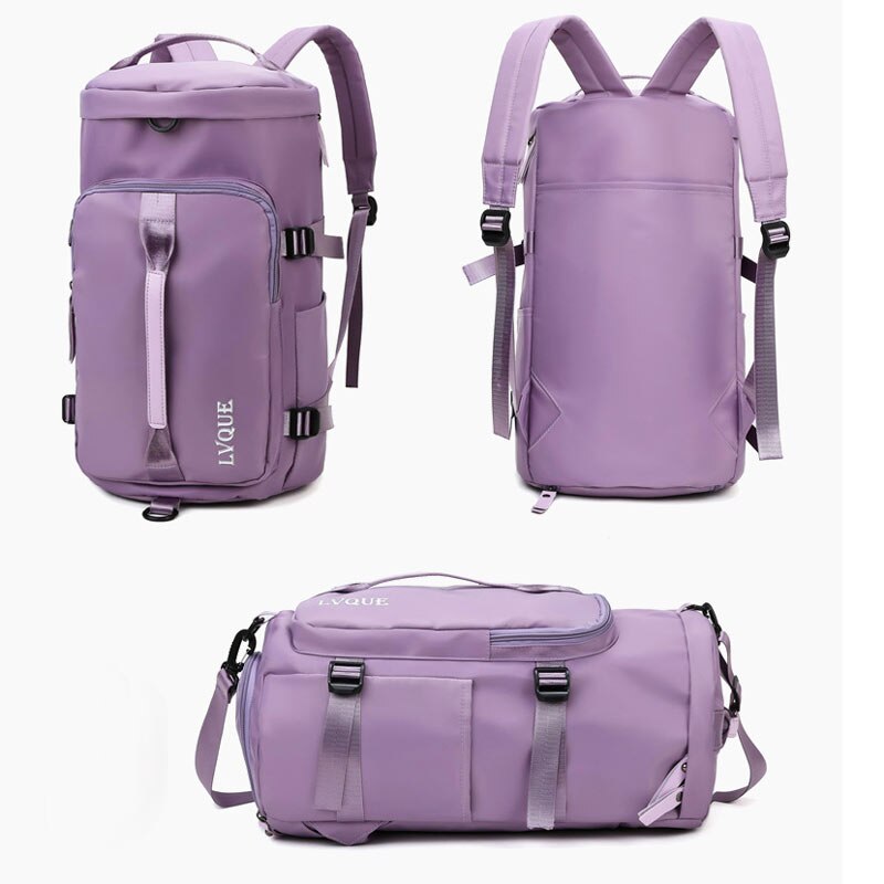 Sac à dos de voyage, sac de voyage en plein air avec compartiment à chaussures, sac à livres pour ordinateur portable, sac de Sport pour le week-end et le jour: purple