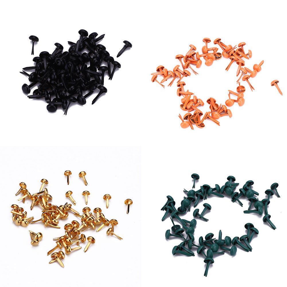 Makeup Beauty for Mini Brad 50PCS Health & Beauty Scrapbook Accessories Brads Nail Tips Round Decorative Nails Photo Frame