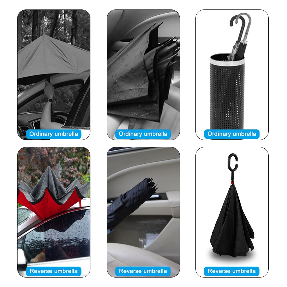 Pour Citroen C3 C4 C5 Berlingo C2 C6 C4L C8 c-crosser Jumpy Nemo Picasso Xsara Auto accessoires C poignée en forme de parapluie inversé