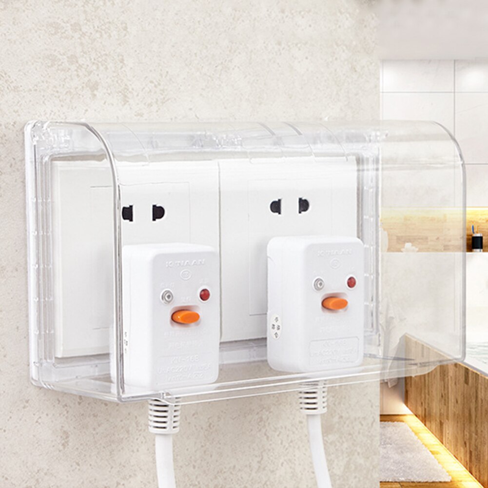 Home Switch Socket Protective Box Dust Cover for Wall Socket Rectangular Switch Box Household Waterproof Cover Box