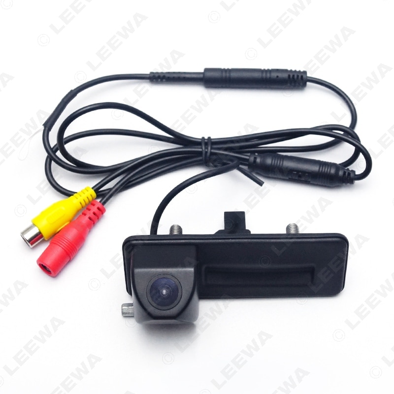 LEEWA Speciale Auto Achteruitkijk Kofferbak Handvat Parking Camera Voor Skoda Octavia ~ # CA2852