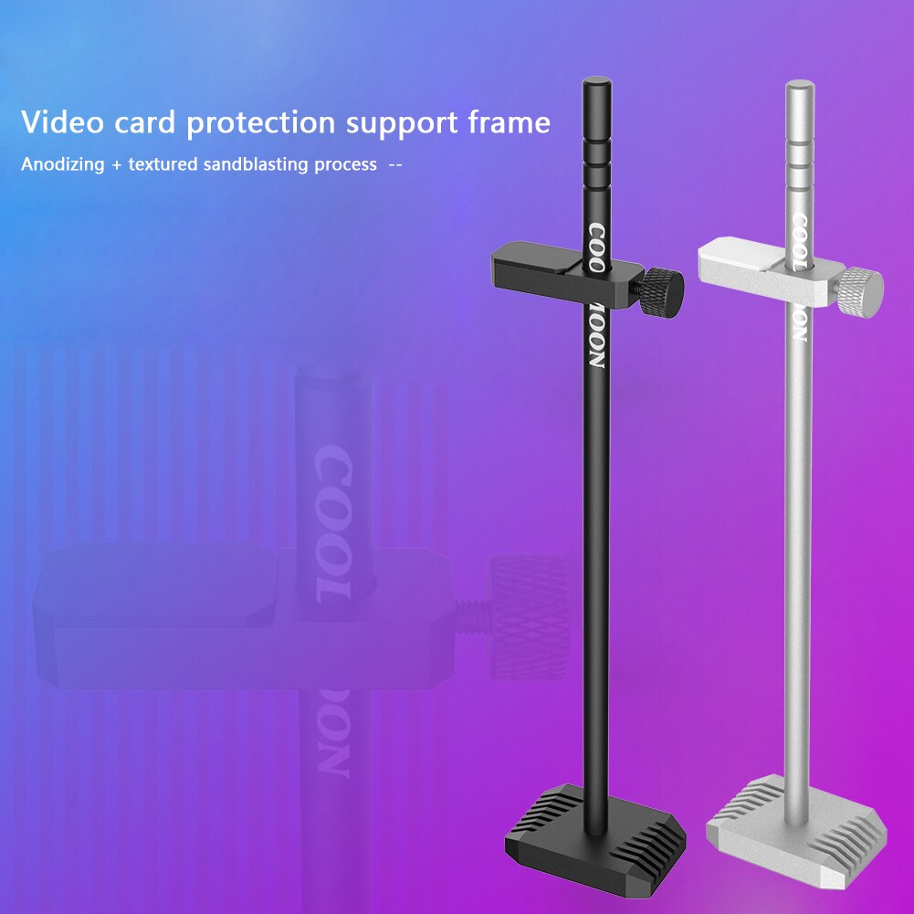 COOLMOON VT192 Aluminum GPU Stand Support Graphics Video Card Holder Bracket for Desktop PC Computer Case Cooling GPU Holder