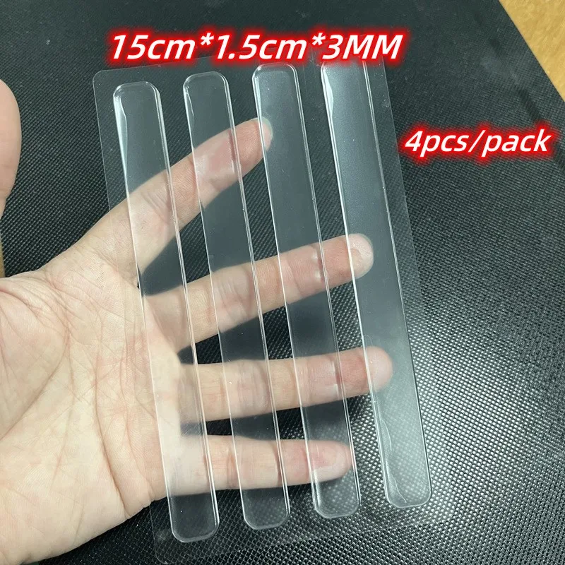 Transparante Zachte Siliconen Deurstopper Bumper Mute Stickers Wandbescherming Uitlaatdemper Deurstopper Meubels Anti-Crash Pad: WHITE