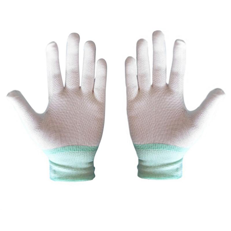 1 paire Antistatique Antidérapant Gants PU Ordinateur Réparation ESD Travailleur Électronique Nitted Antistatique Gant Pour Ordinateur PC Réparation De Téléphone