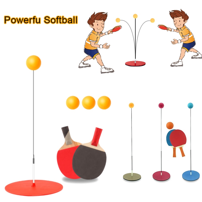 Decompression game Table Tennis Set Ping Pong Paddle Home Training Racket Toys for Children Indoor Sport Interactive Game