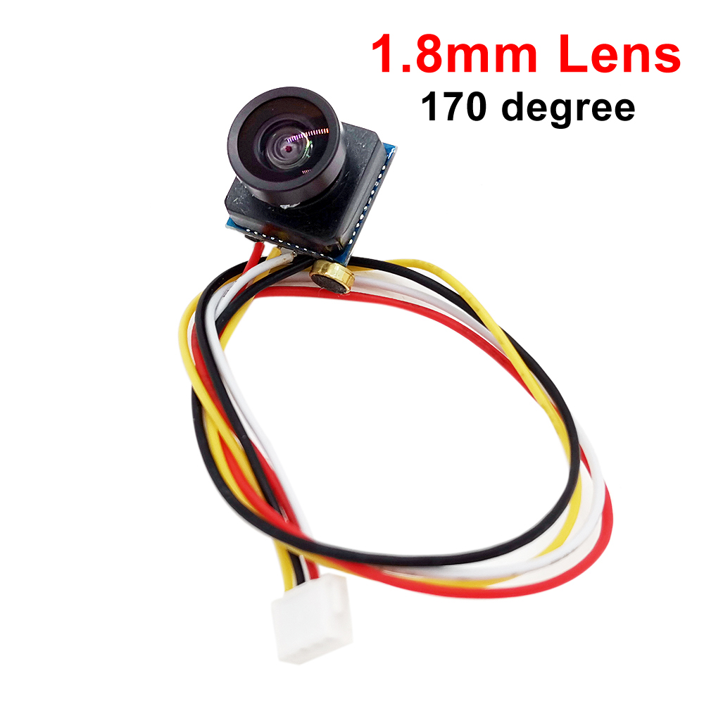Super Mini Maat Cvbs 700TVL 170 Graden 1.8Mm/80 Graden 3.6Mm Lens Kleinste Home Audio Micro Minimini video Surveillance Camera: Donkergrijs / NTSC