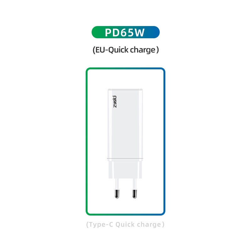 ZYG Xiaomi 65W Fast Charger Type-C Interface PD3.0 QC4.0 Portable Mobile Phone Quick Charger, iPhone 12 Por Laptop Fast Charging: EU