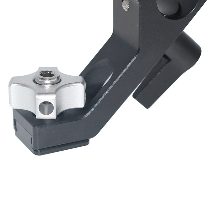 Punho superior da sapata quente do punho punho do queijo da sapata com adaptador projetado anti-fora da sapata + 15mm haste braçadeira dslr câmera