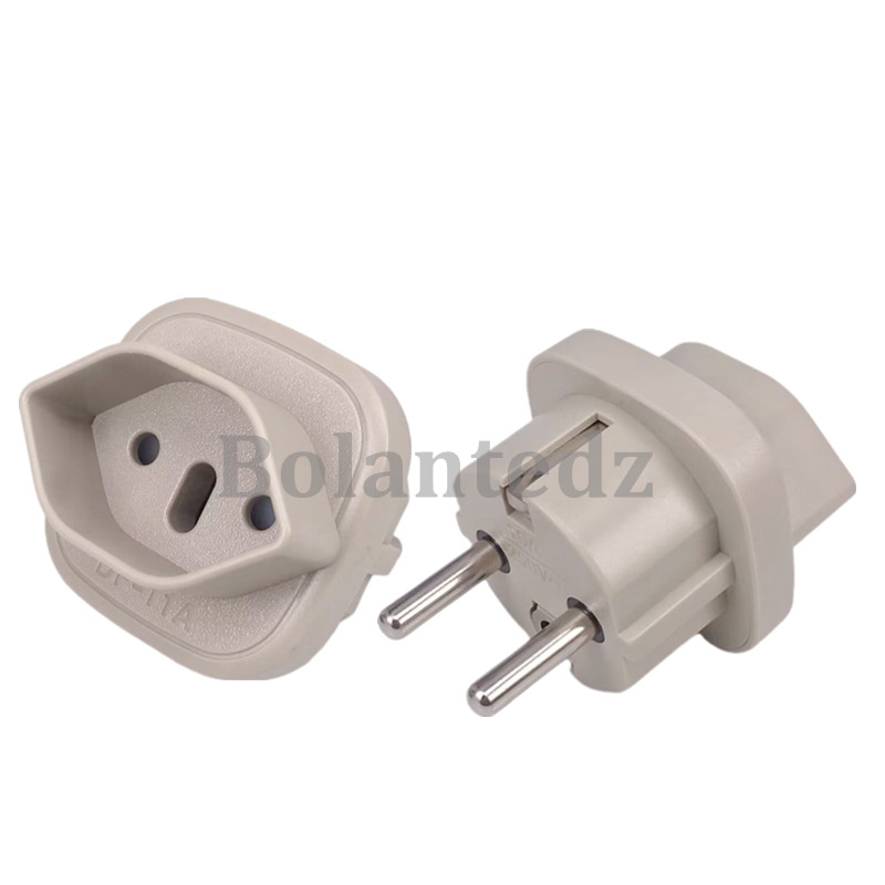 Europeisk EU Reiseadapter - Italia/Brasil/Sveits til Europa - 10A 250V
