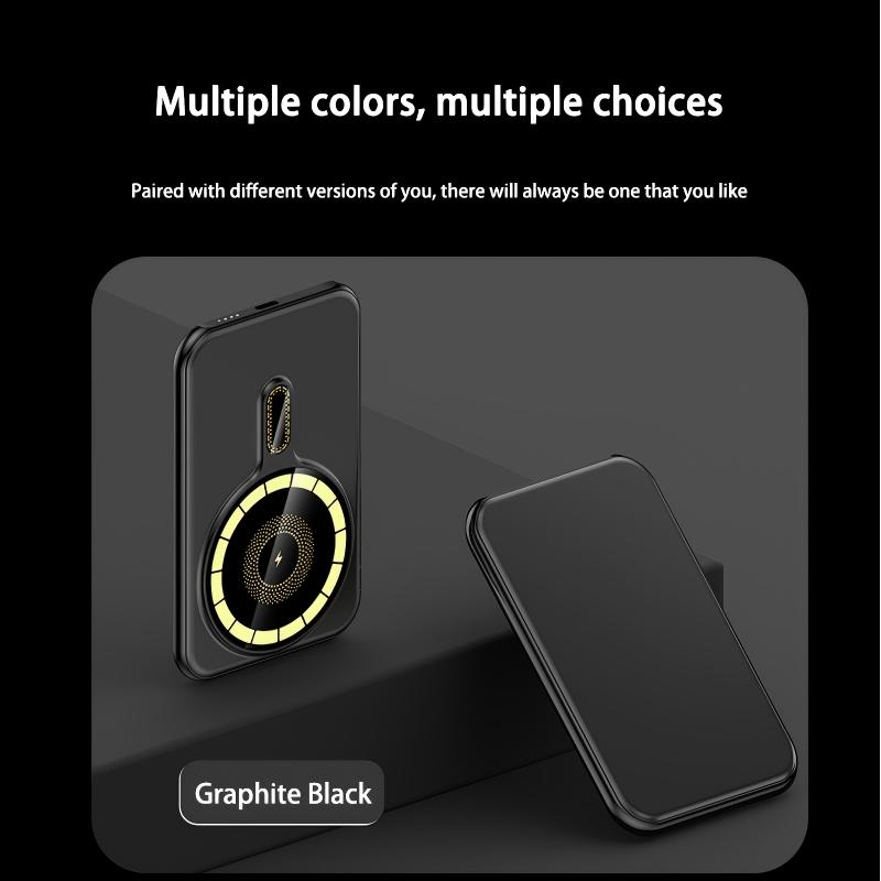 Xiaomi 5000 mah magnetisk trådløs oplader powerbank magsafe eksternt batteri super hurtig opladning powerbank til iphone 15 16