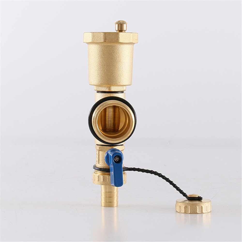 Floor Heating Water Trap End 1 Inch Outer Wire Three Tail Piece Automatic Exhaust Valve Sub-collector Red And Blue Suit