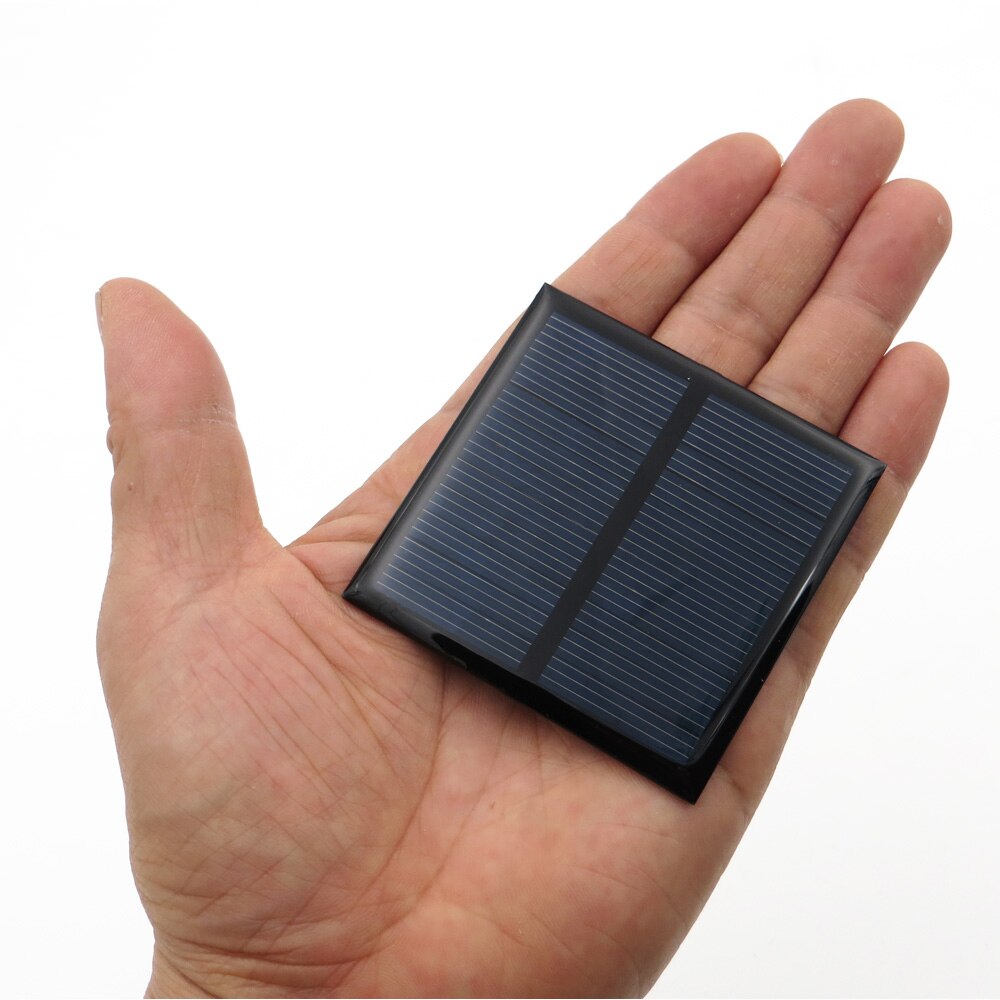 5.5v 80ma 0.38 watt solcellepanel standard epoxy polykrystallinsk silicium diy batteri opladningsmodul mini solcelle legetøj