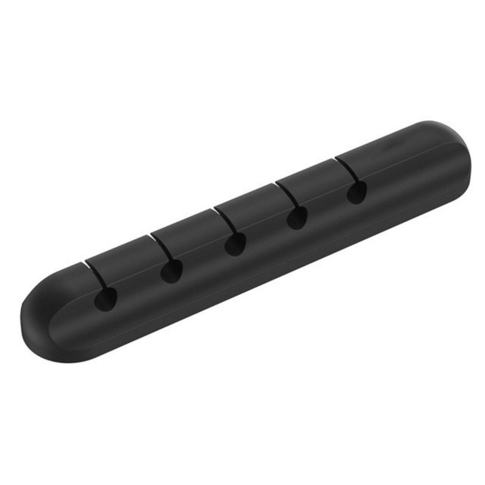 Kabel-Organizer, Silikon, USB-Kabelaufwicklung, für Höhle Schreibtisch, ordentliche Verwaltung-Clips, Kabelhalter für Maus, Kopfhörer, Kabel-Organizer: Weiß