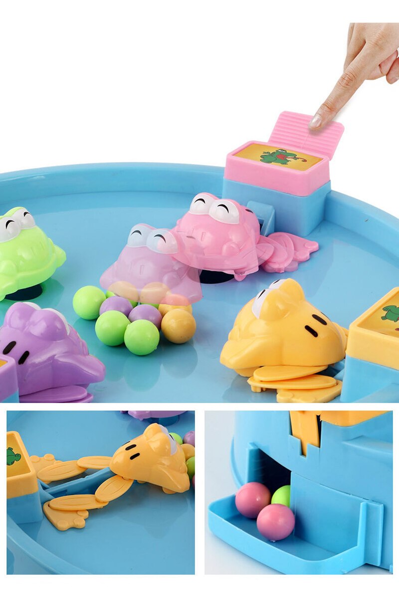 Intresting Toys Hungry Frog Eating Beans Games Family Party Parent Play Interactive Game For Children Stress Relief Toy