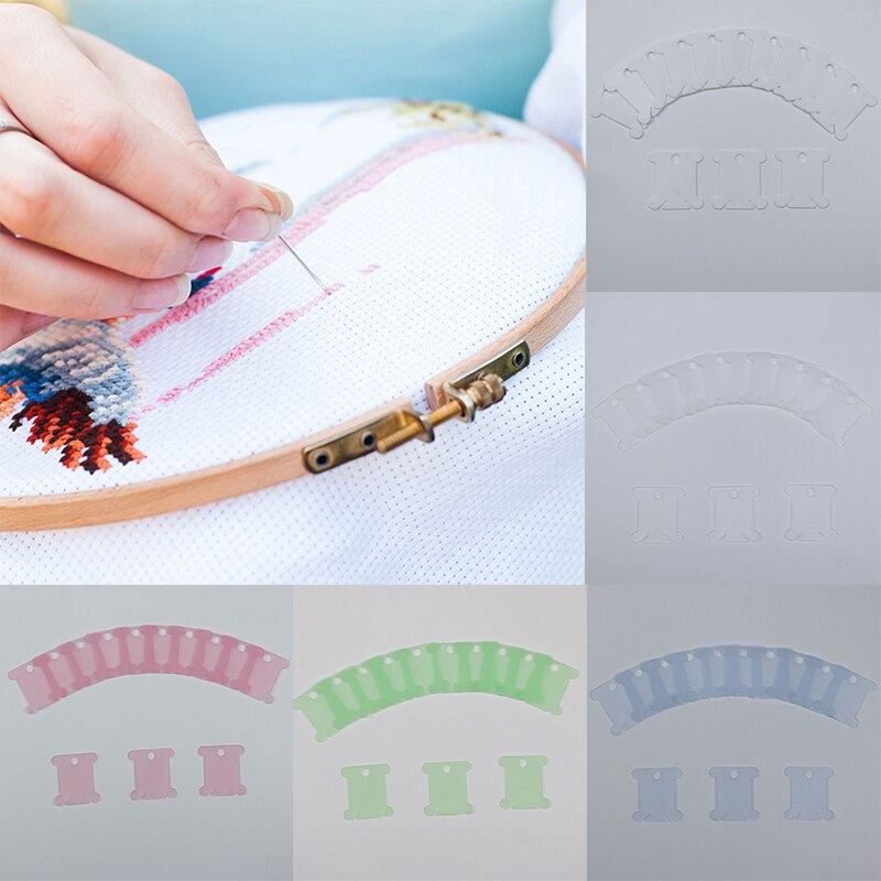 Cross Stitch Winding Board Sewing Thread Board Plastic Embroidery Tools Finishing Board Cable Management Board