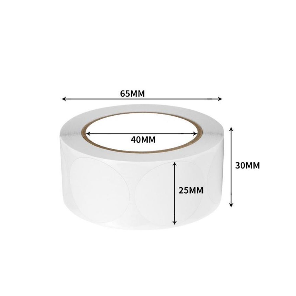 500 25mm tacketiketter för gör-det-själv-smycken, prydnadssaker, bröllopsinpackningar, förpackningsmaterial, förnödenheter