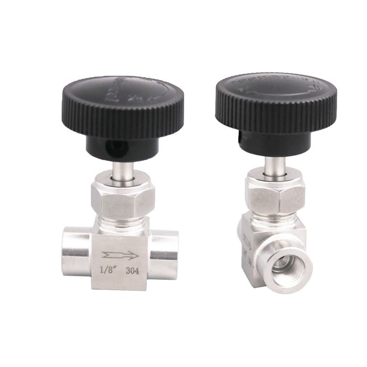 Vanne à Aiguille Droite 3/8" NPT En Acier Inox 316 - Pression Max 6000 PSI - Pour Circuits Hydrauliques - Neuf Sous Emballage