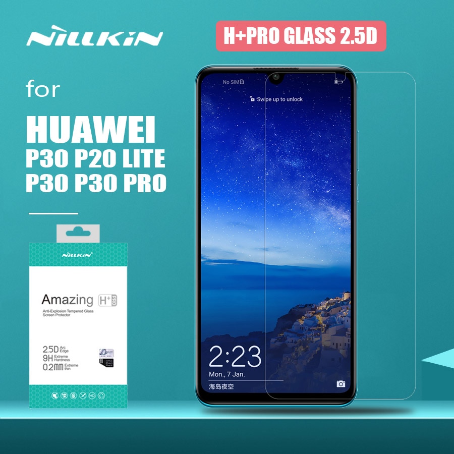 Nillkin para Huawei P30 P20 Lite de H + Pro Protector de pantalla de vidrio templado de 0,2mm para Huawei P30 Lite P20 Honor 20 Pro 10 de vidrio
