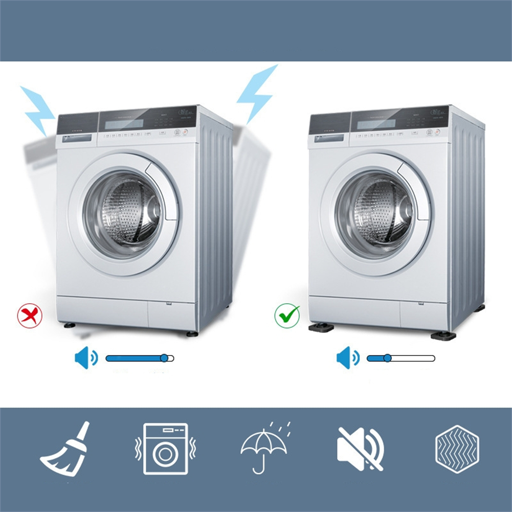 Skridsikre vaskemaskineunderlag skridsikker måtte minimerer støjniveau skridsikkert gummimateriale beskytter træ- og flisegulve