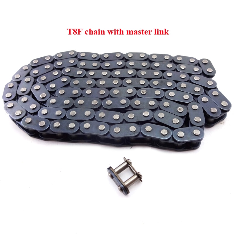 Xlsion  t8f kæde 116 led med ekstra hovedled til 2 takt 47cc 49cc mini dirt atv pocket bikes minimoto