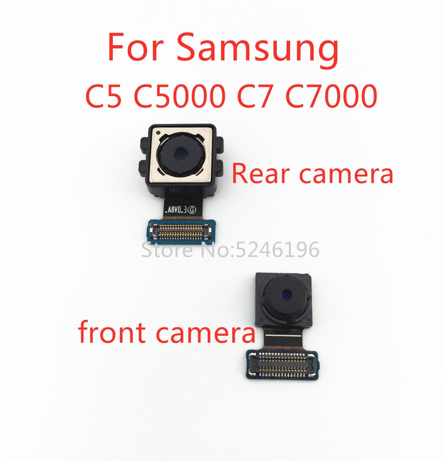 1pcs Rear Camera front Camera is suitable For Samsung Galaxy C5 C7 C5000 C7000 main flexible cable camera Replacement parts