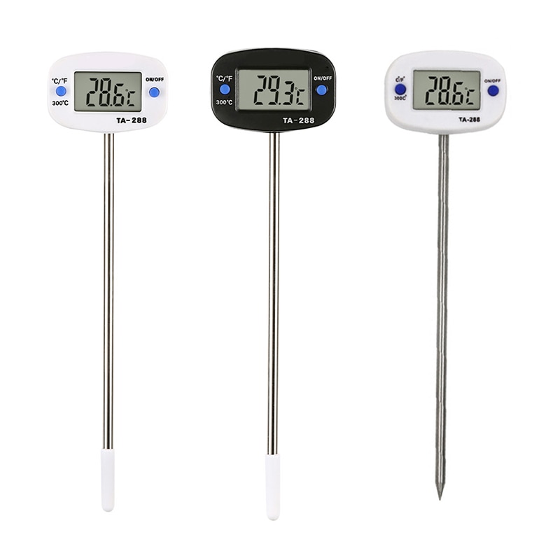 Termómetro de comida, medidor de temperatura de carne con sonda para asar, ahumar barbacoa, cocina, termómetro de alimentos, 1 Uds.