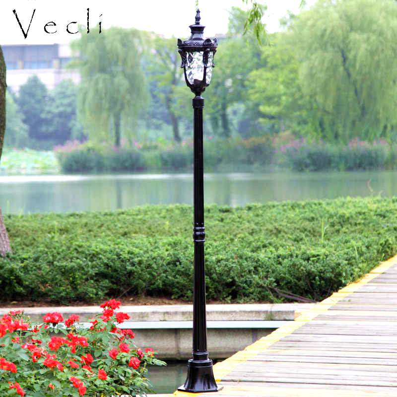 (H≈1.8M)Garden light outdoor waterproof garden landscape light high pole street light villa community road lawn park light