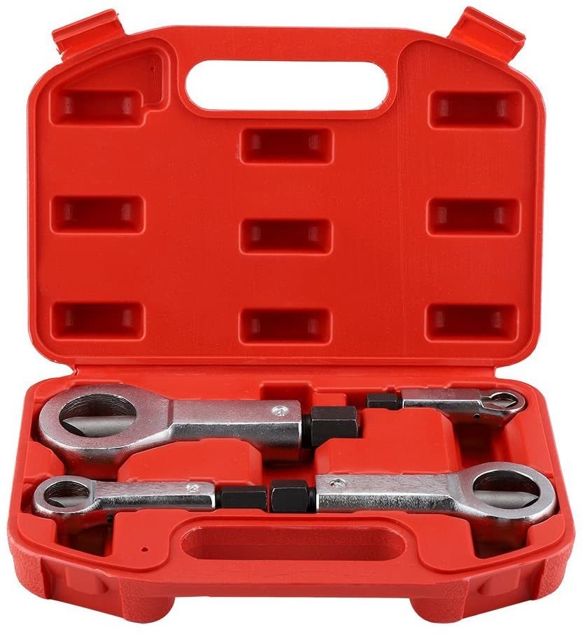 4 PCS Pumauto Steel Heavy Duty Nut Splitter Set Bolt Buster Breaker Tool Broken Damaged Screw Nut Removal Splitting Kits: Default Title