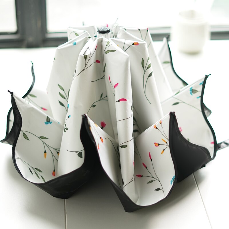 Sun Protection Windproof Portable Umbrella Travel Girls Luxury Cute Parasol Umbrella Rain Women Sombrilla Ambrella BW50YS
