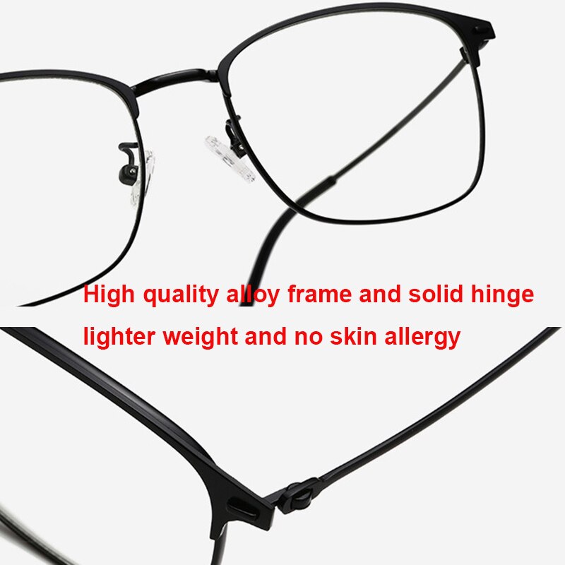 Blue Light Blocking Square Glasses Color Changing Photochromic Eyewear Ultralight Blocking Computer Ray Eyeglasses