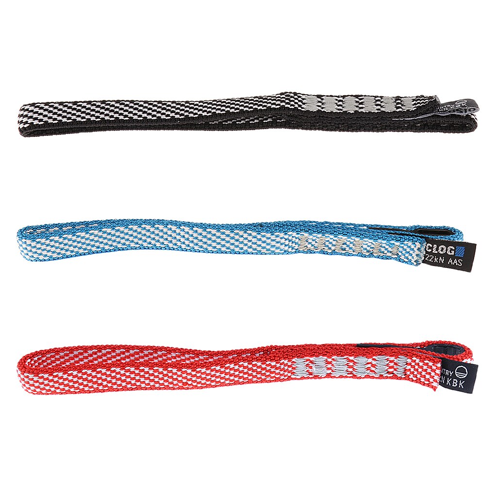 22KN 3.9 ''/7.9'' Nylon Quickdraw Touw Spanband Voor Klimmen Emergency