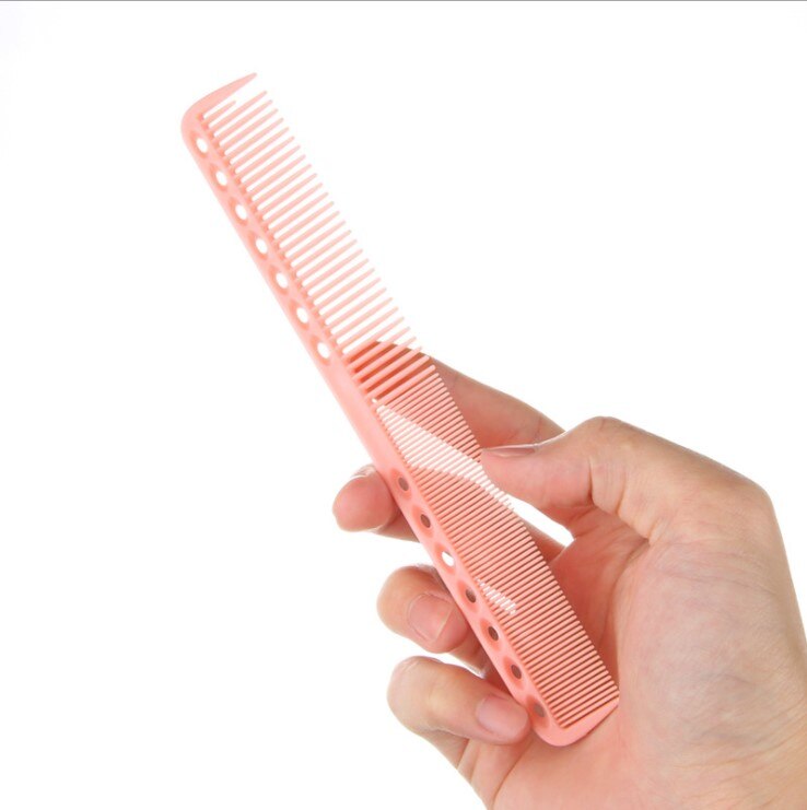 Hairdressing Scale Pointed Tail Comb Hair Styling Rat Tail Comb Pink Plastic Fine-tooth Hair Comb Beauty Tools