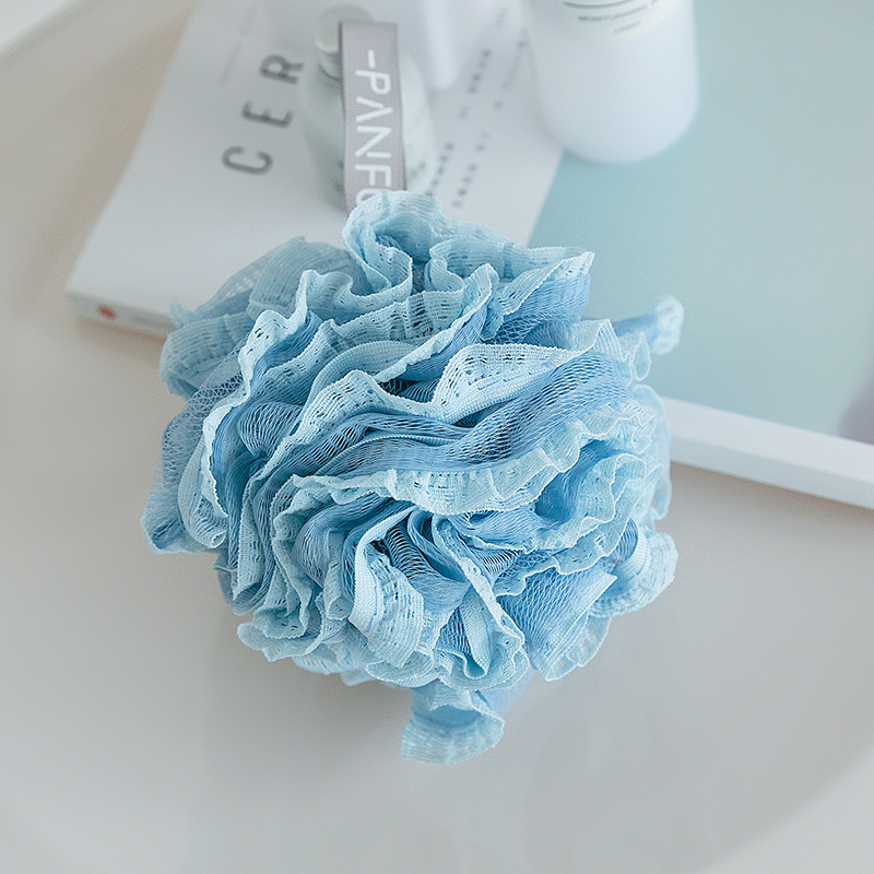 Bad Spons Badkamer Bubble Schrobben Ballen Exfoliërende Bad Bal Douche Washandje Body Cleanser Cleaning Tools Скраб Для Тела: Blauw
