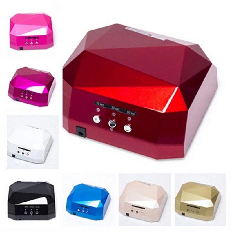 Lampe UV 36W CCFL avec capteur automatique, sèche-ongles en forme de diamant, lampe LED pour le séchage du vernis Gel UV, outils d&#39;art des ongles