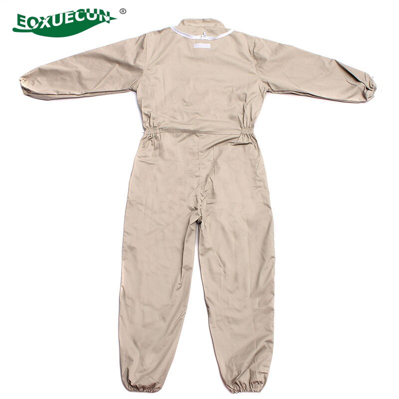 Bee Protective Clothing Ventilated Beekeeping Overall Full Body Bee Keeping Suit with Leather Gloves Beekeeper Full Suit Kit